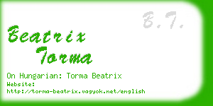 beatrix torma business card